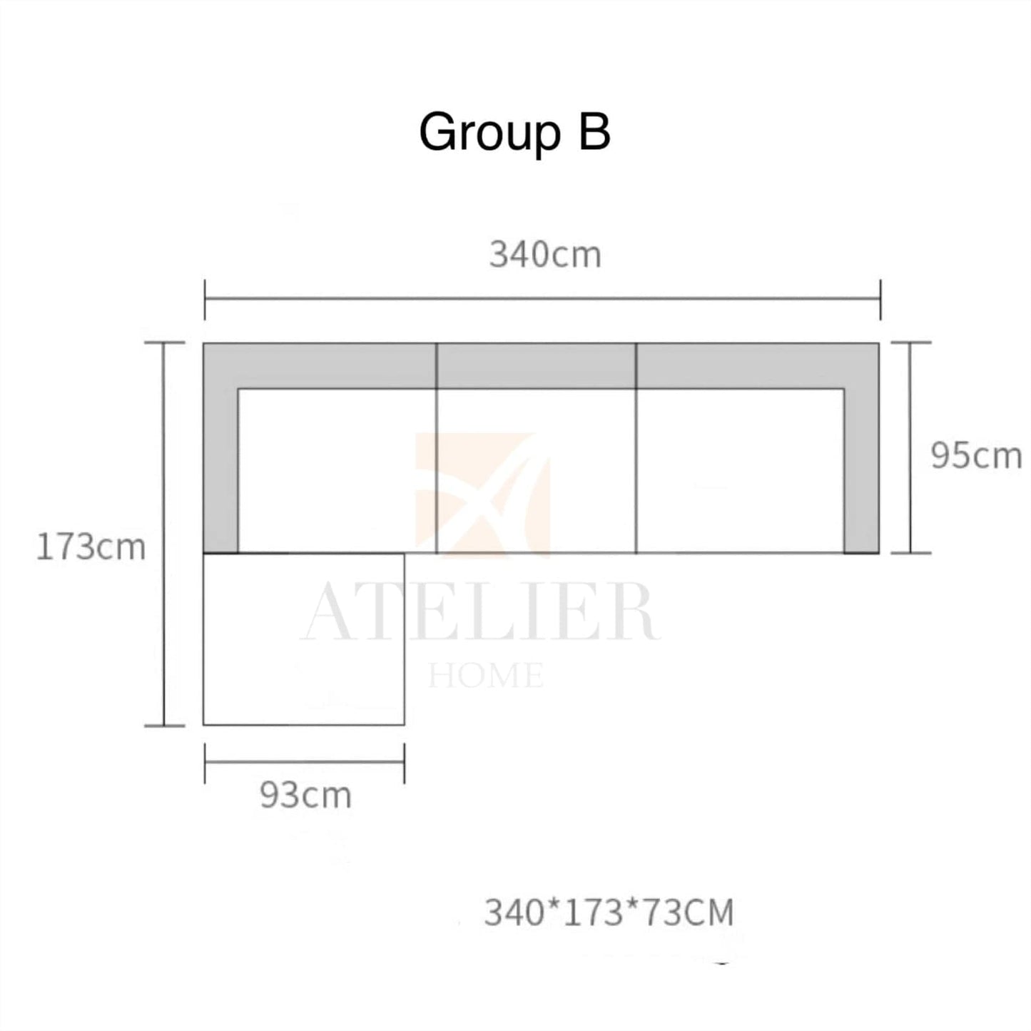 Home Atelier Zegna Sectional Sofa