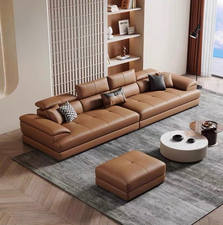 Ricardo Sectional Genuine Leather Sofa