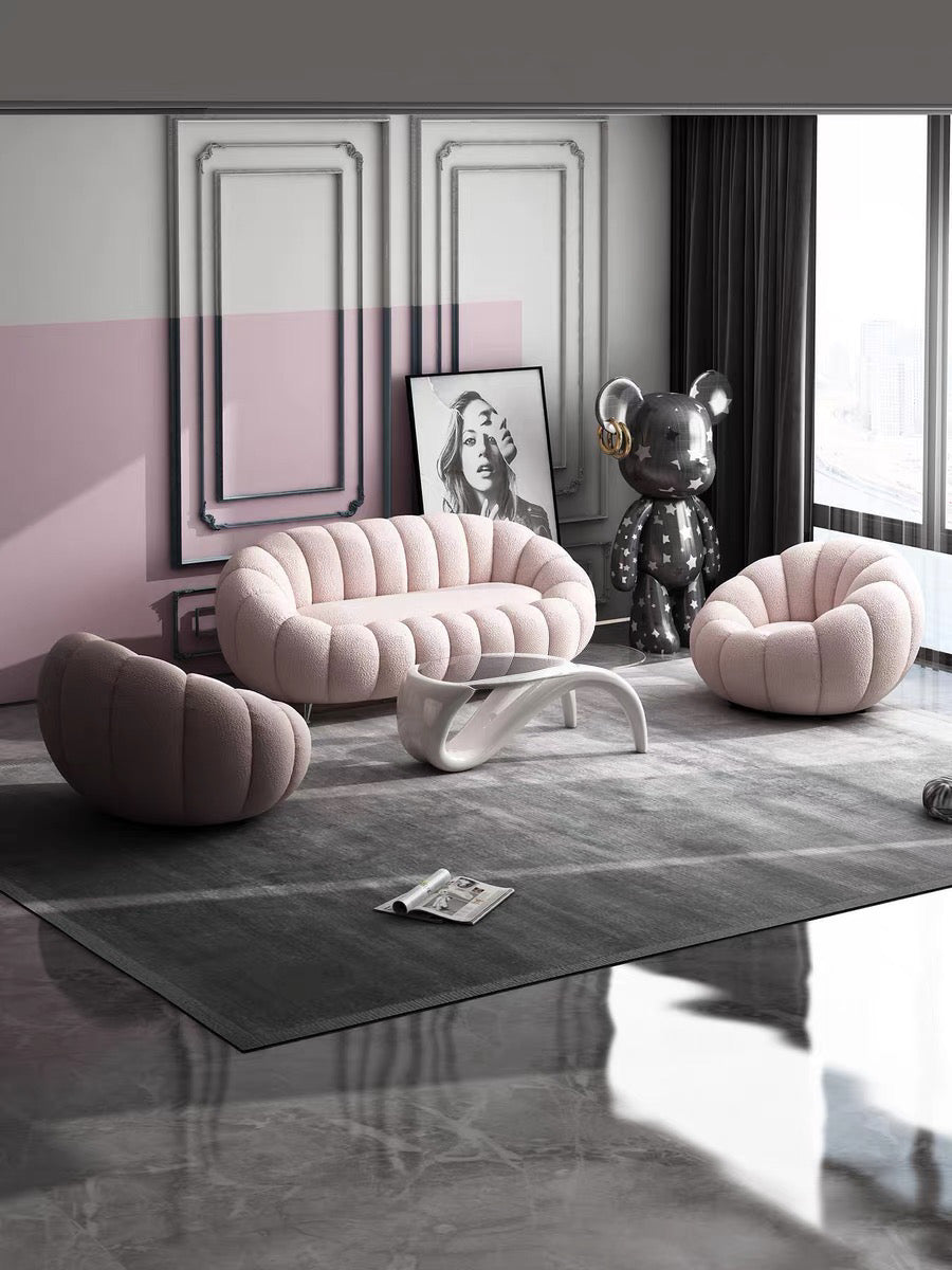 Jeron Performance Boucle Curve Sofa