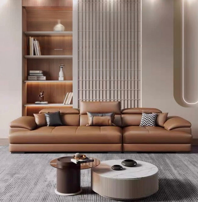 Ricardo Sectional Genuine Leather Sofa