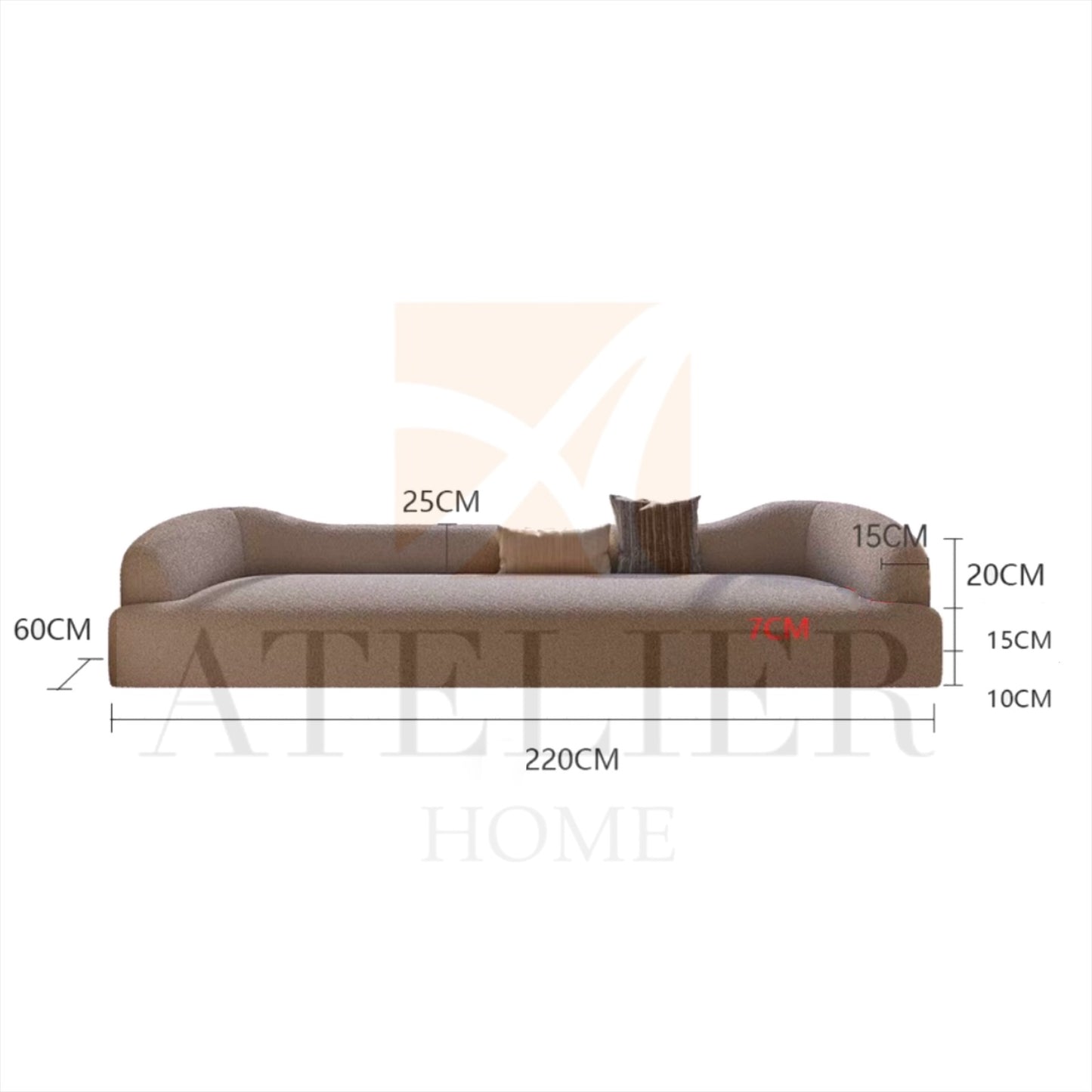 Morelles Customise Bay Window Curve Sofa
