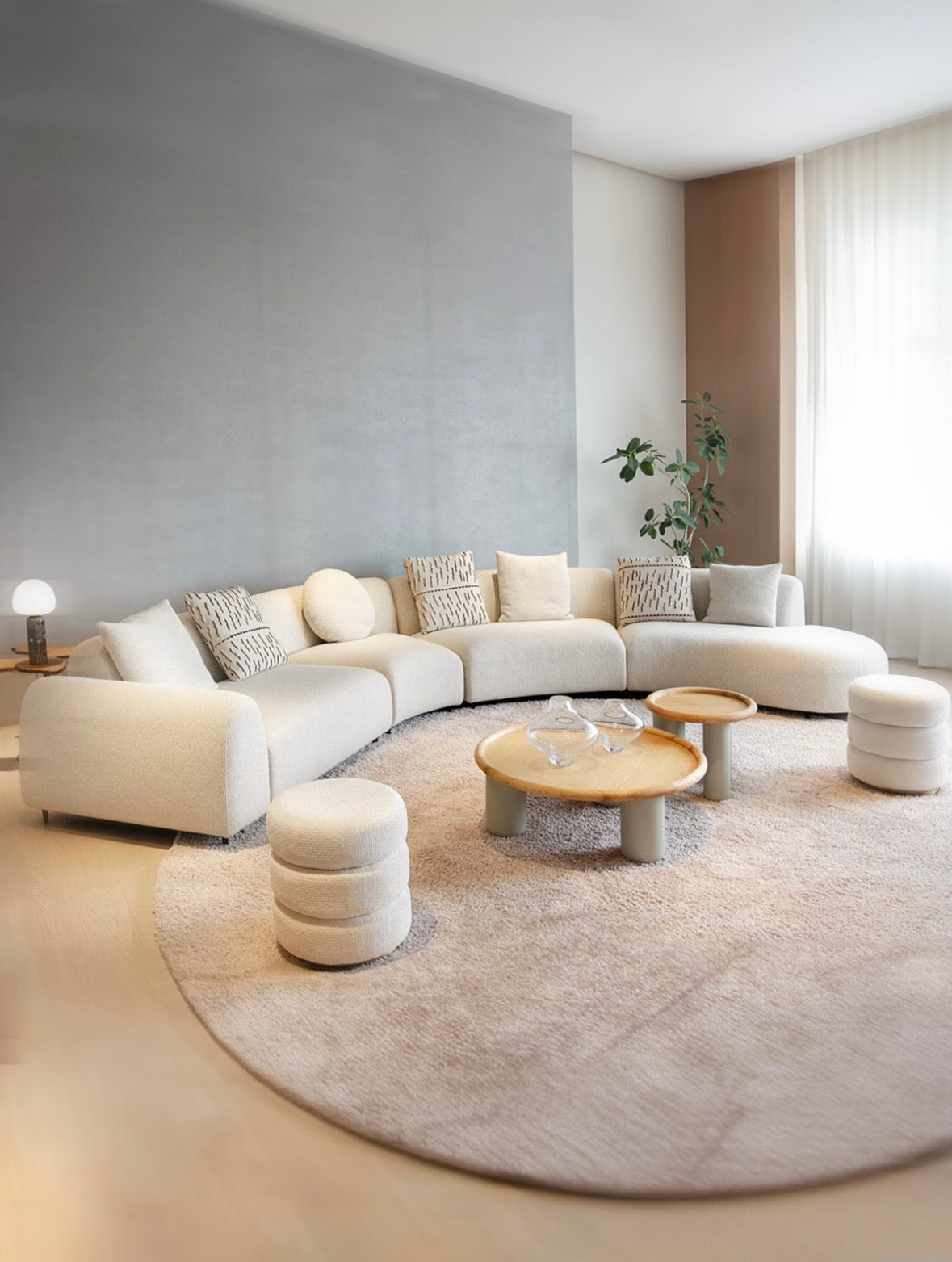 Estella Performance Boucle Curve Sofa