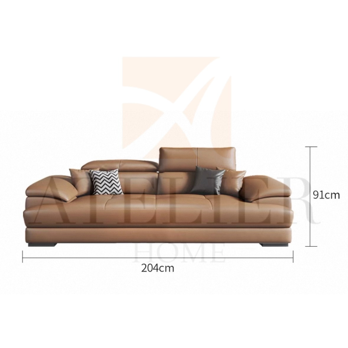 Ricardo Sectional Genuine Leather Sofa
