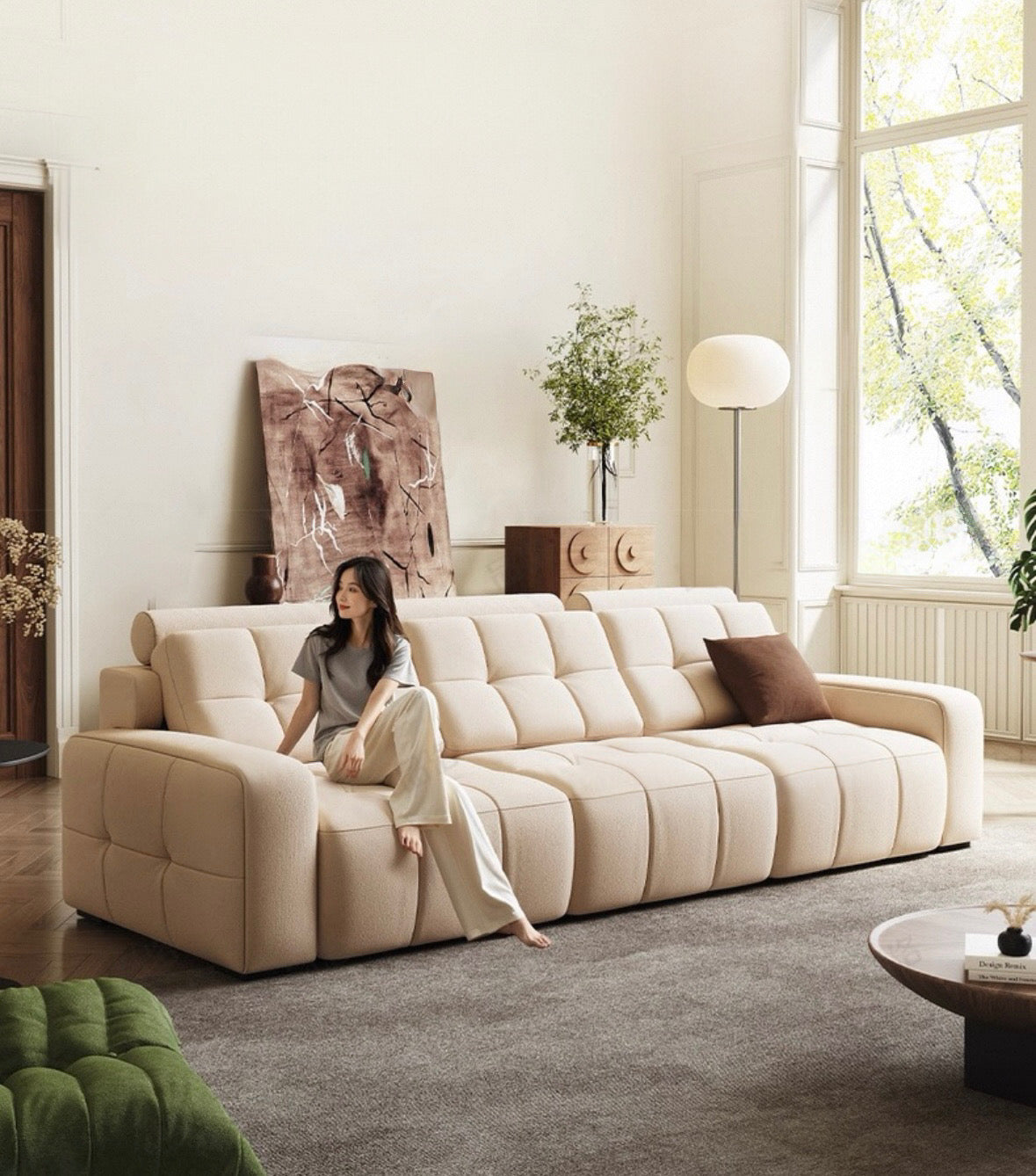 Kaven Scratch Resistant Electric Extendable Sofa Bed