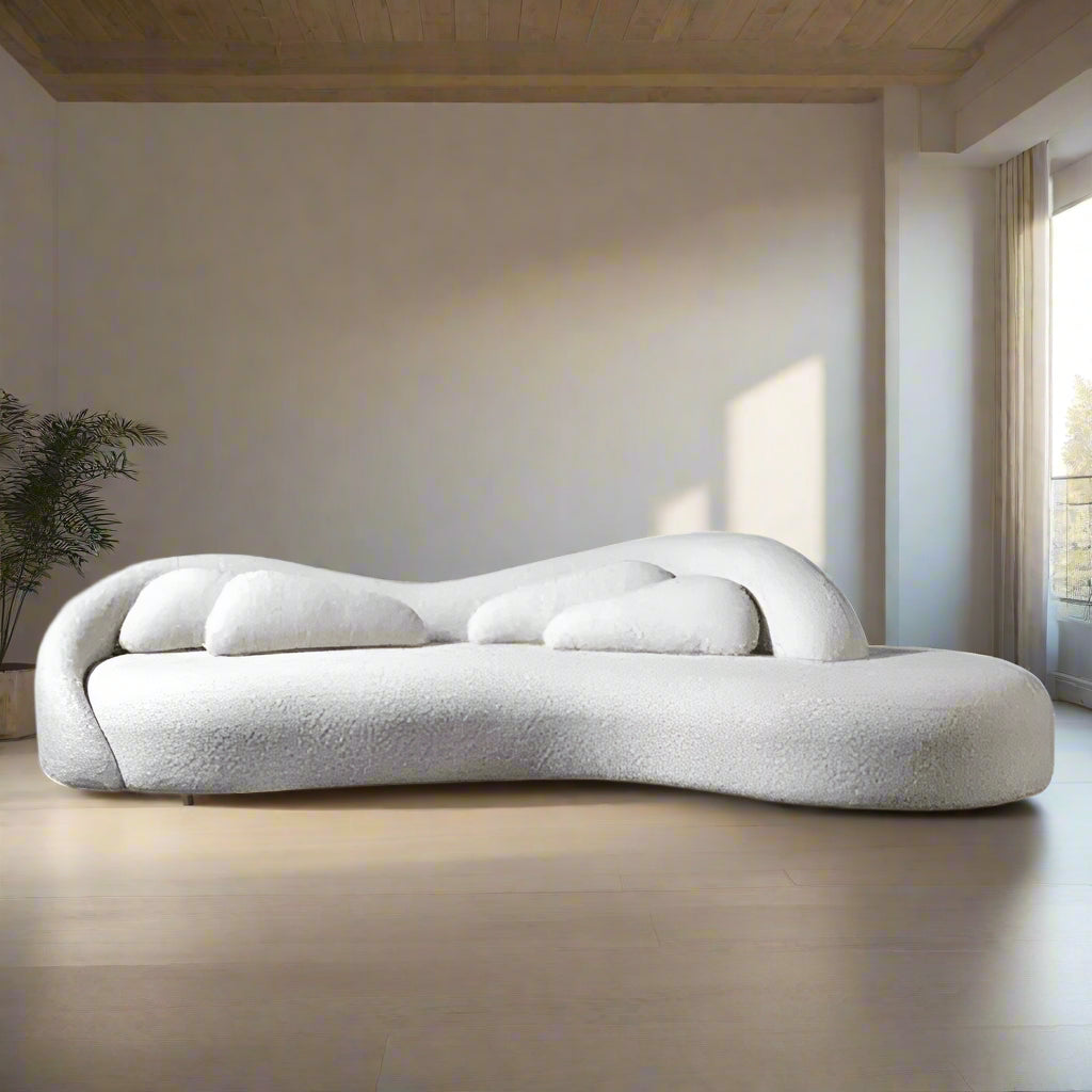 Levato Performance Boucle Curve Sofa