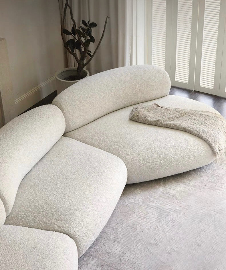 Casper Performance Boucle Sectional Curve Sofa