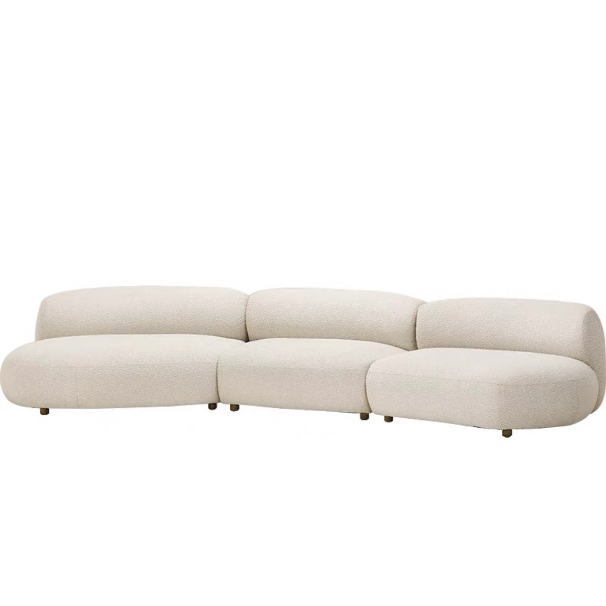 Casper Performance Boucle Sectional Curve Sofa