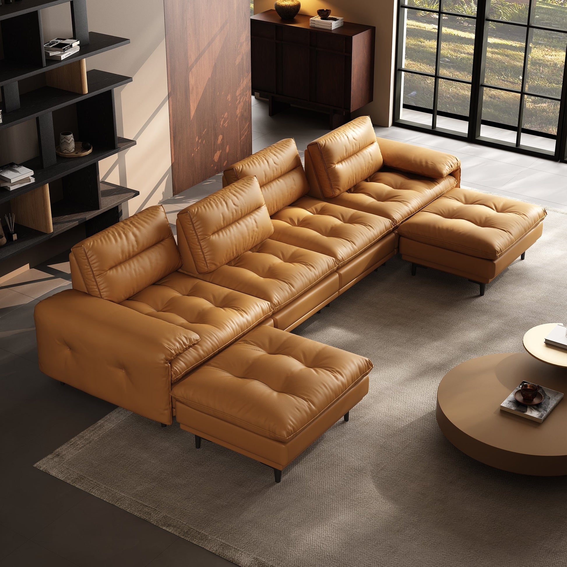 Modova Deep Seat Sofa Set with Adjustable Backrest