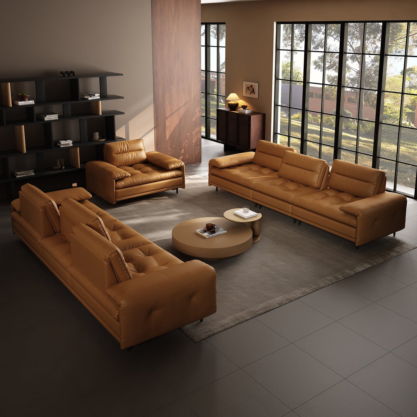 Modova Deep Seat Sofa Set with Adjustable Backrest