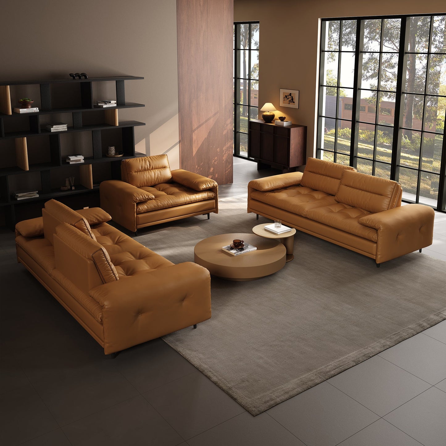 Modova Deep Seat Sofa Set with Adjustable Backrest