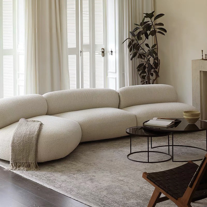 Casper Performance Boucle Sectional Curve Sofa