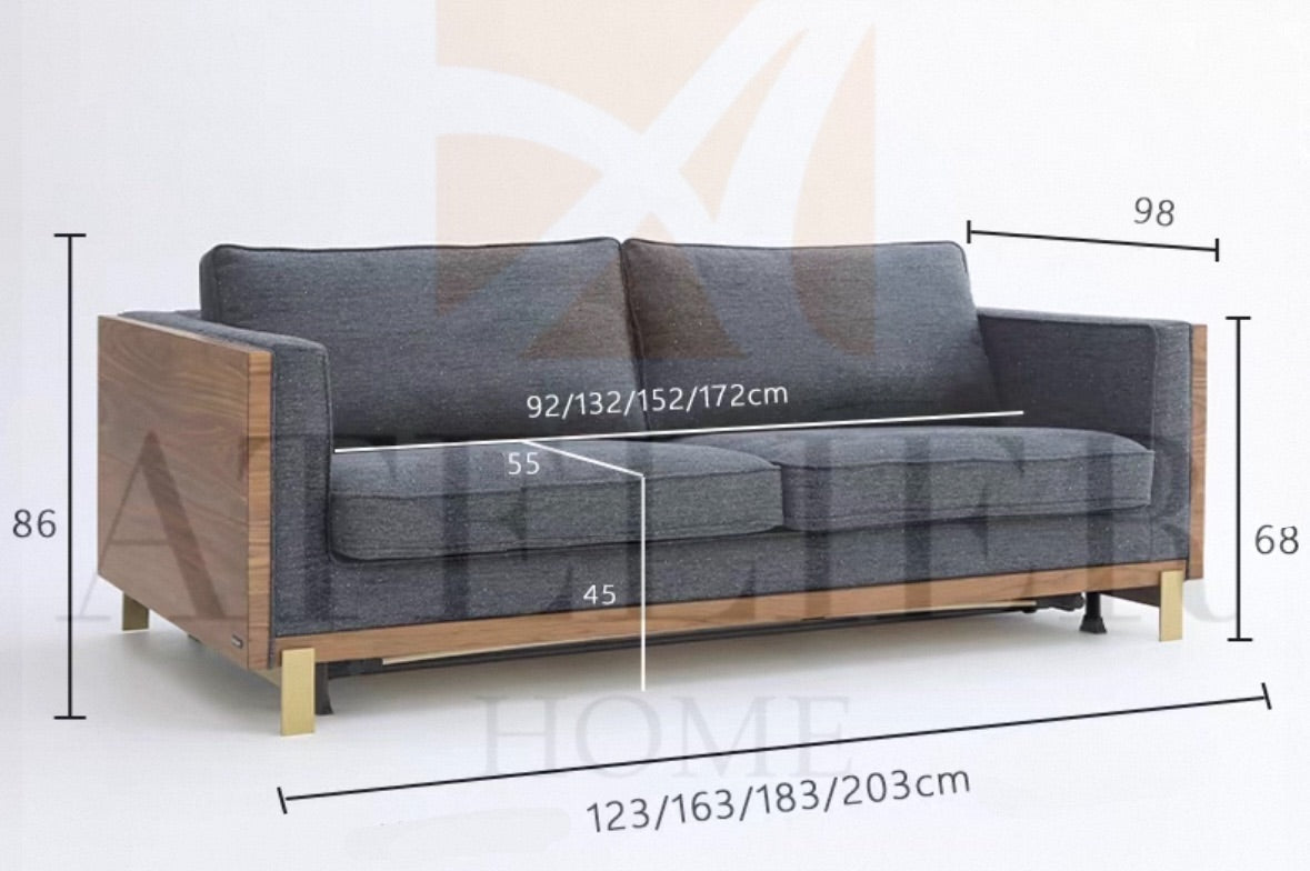 Tildon Foldable Sofa Bed with Mattress