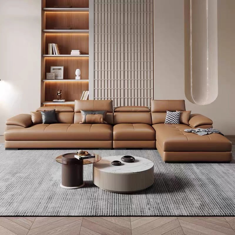 Ricardo Sectional Genuine Leather Sofa