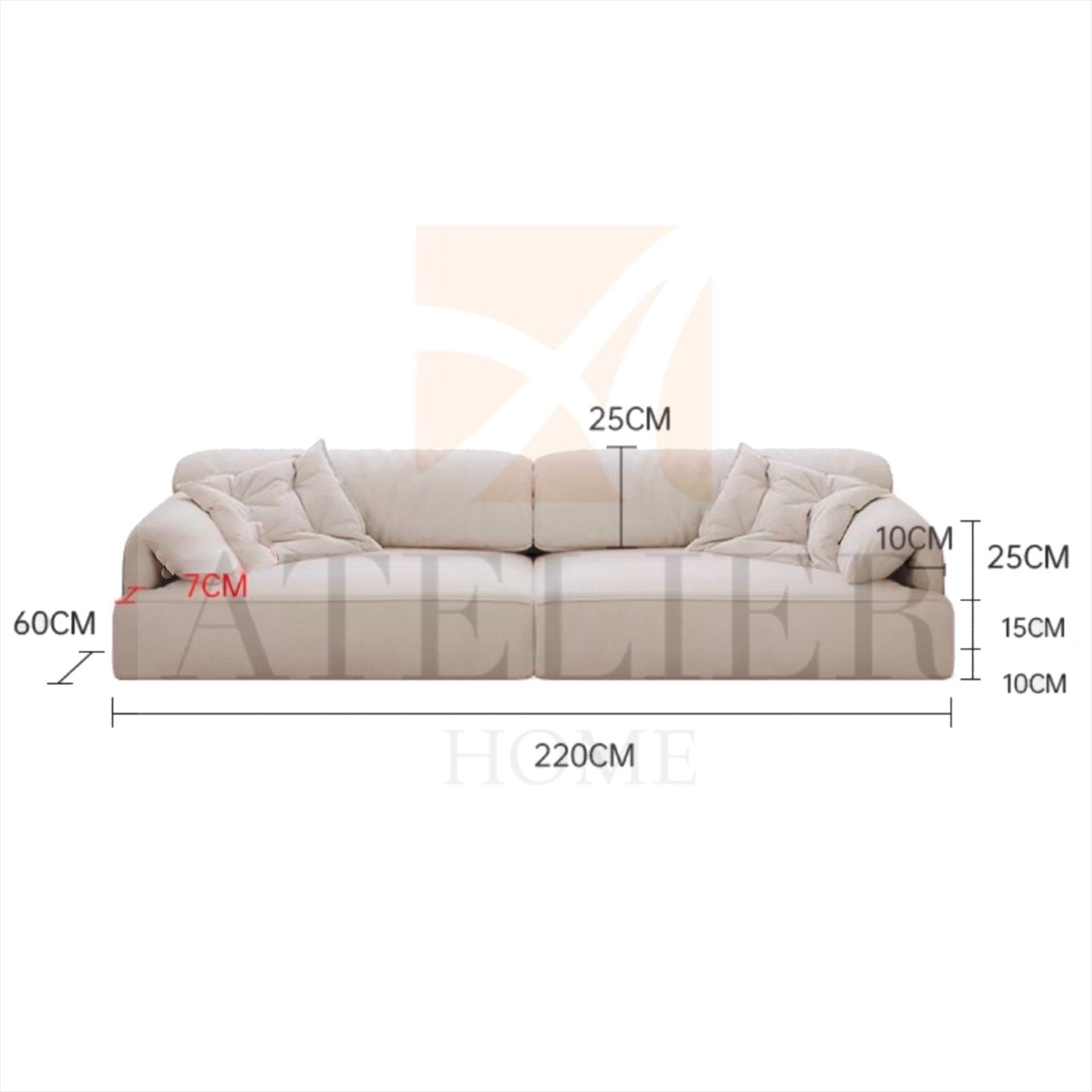 Kegan Scratch Resistant Customise Bay Window Sofa
