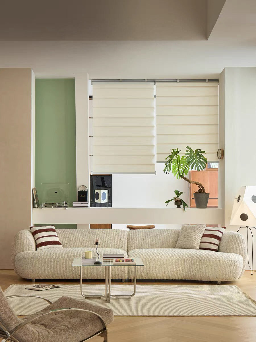 Tusca Performance Boucle Sectional Curve Sofa