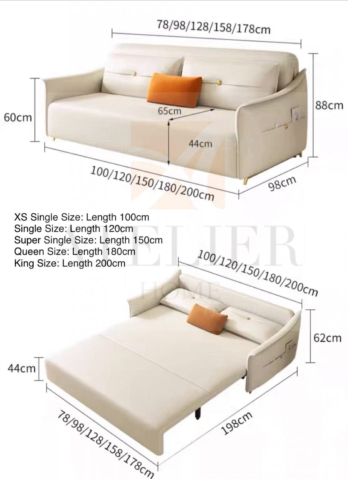 Sasha Electric Sofa Bed