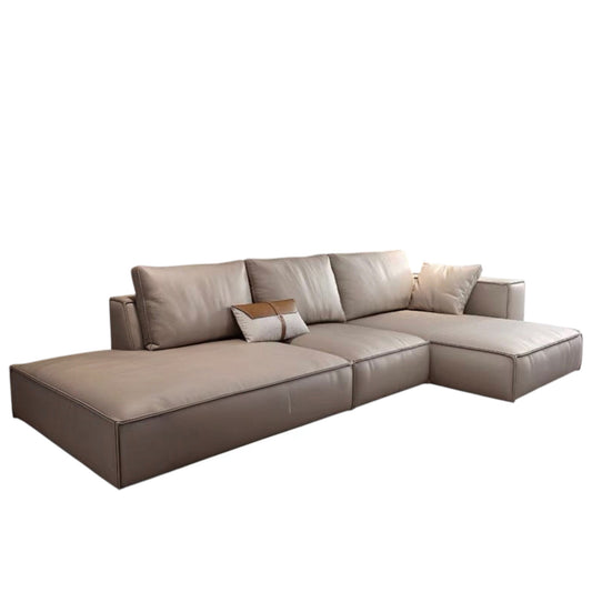 Jonathan Scratch Resistant Sectional Leather Sofa