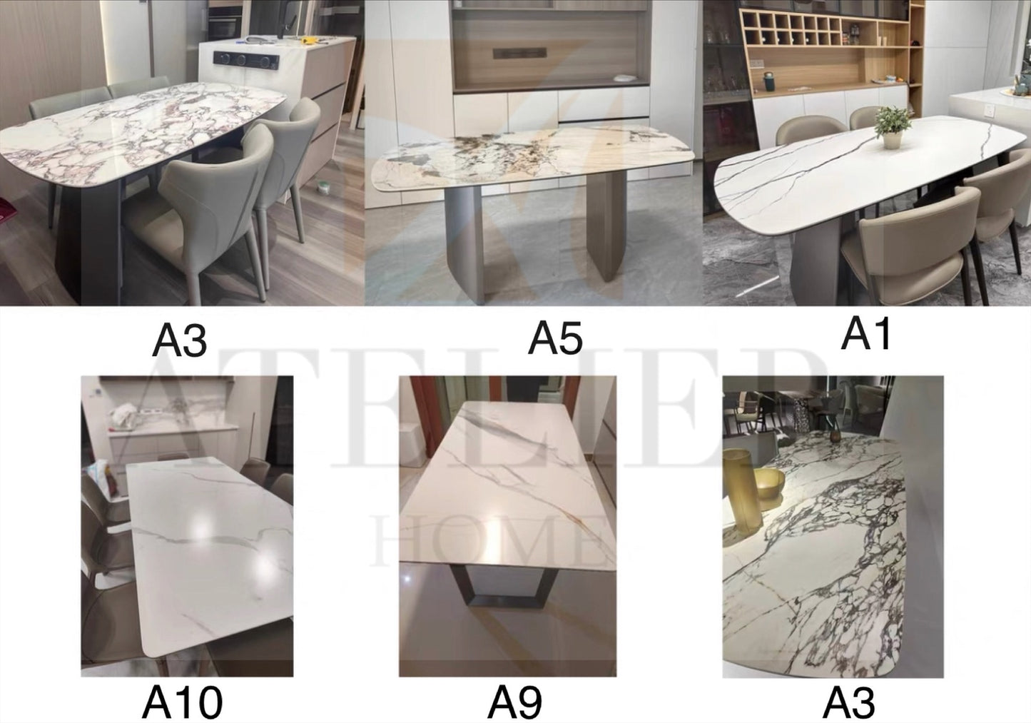 Alfredo Modern Sintered Stone Dining Table