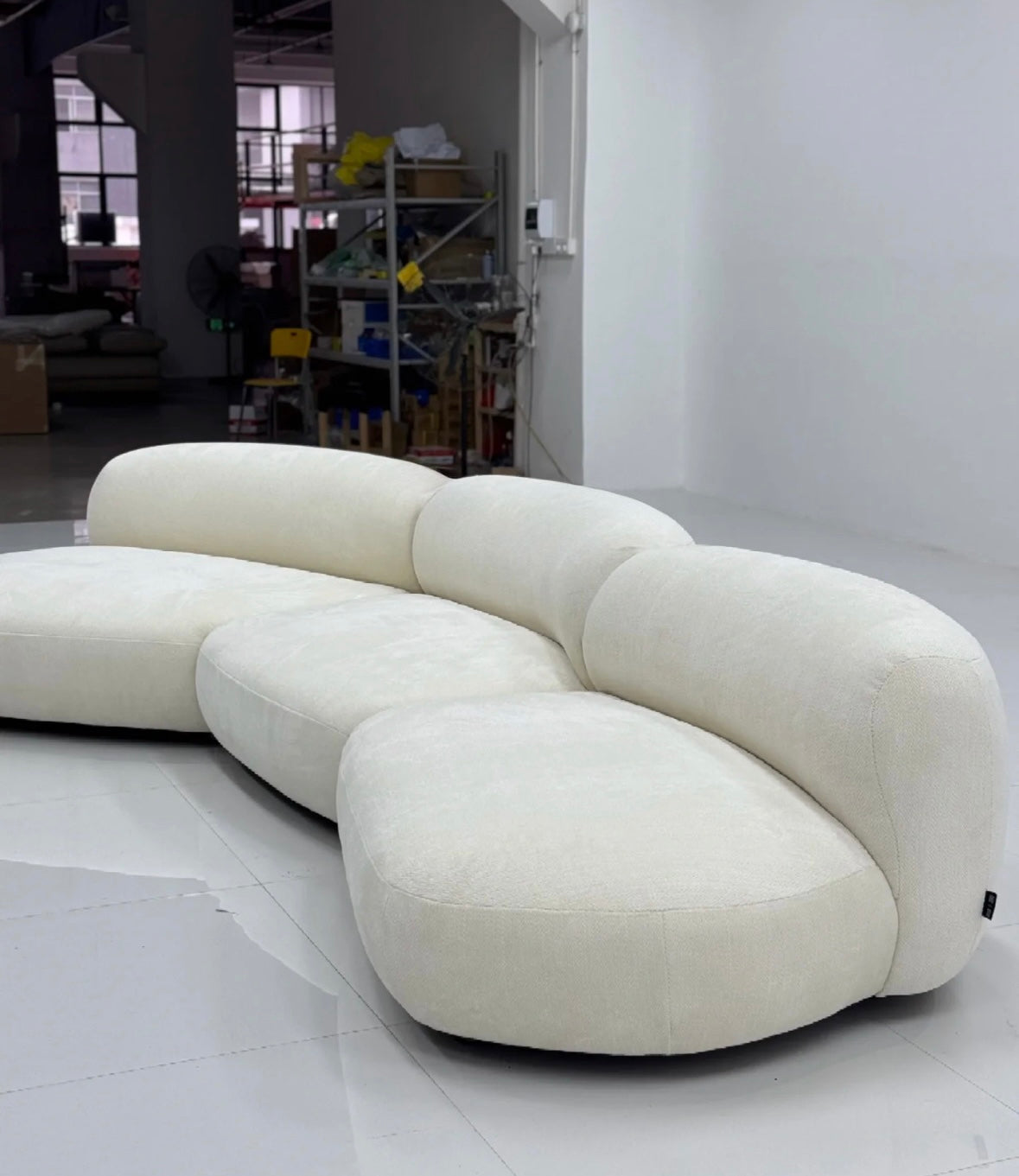 Casper Performance Boucle Sectional Curve Sofa