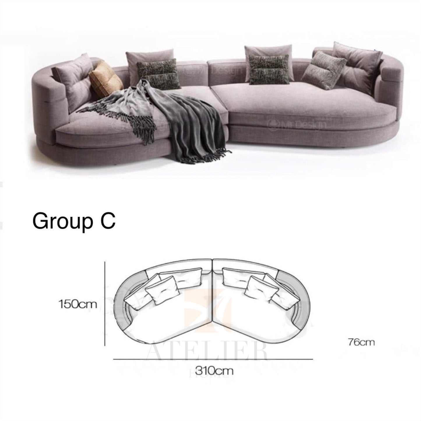 Kyle Designer Sofa