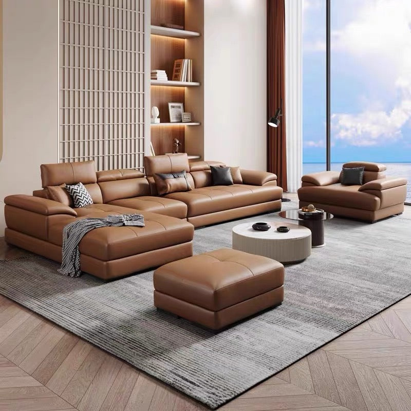 Ricardo Sectional Genuine Leather Sofa