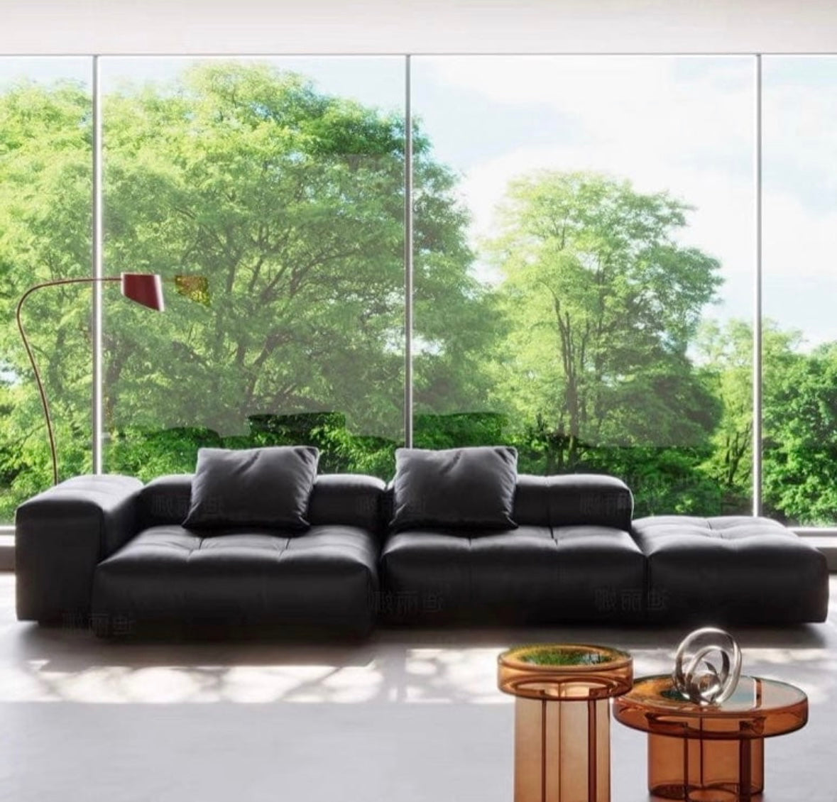 Hillford Scratch Resistant Leather Sofa