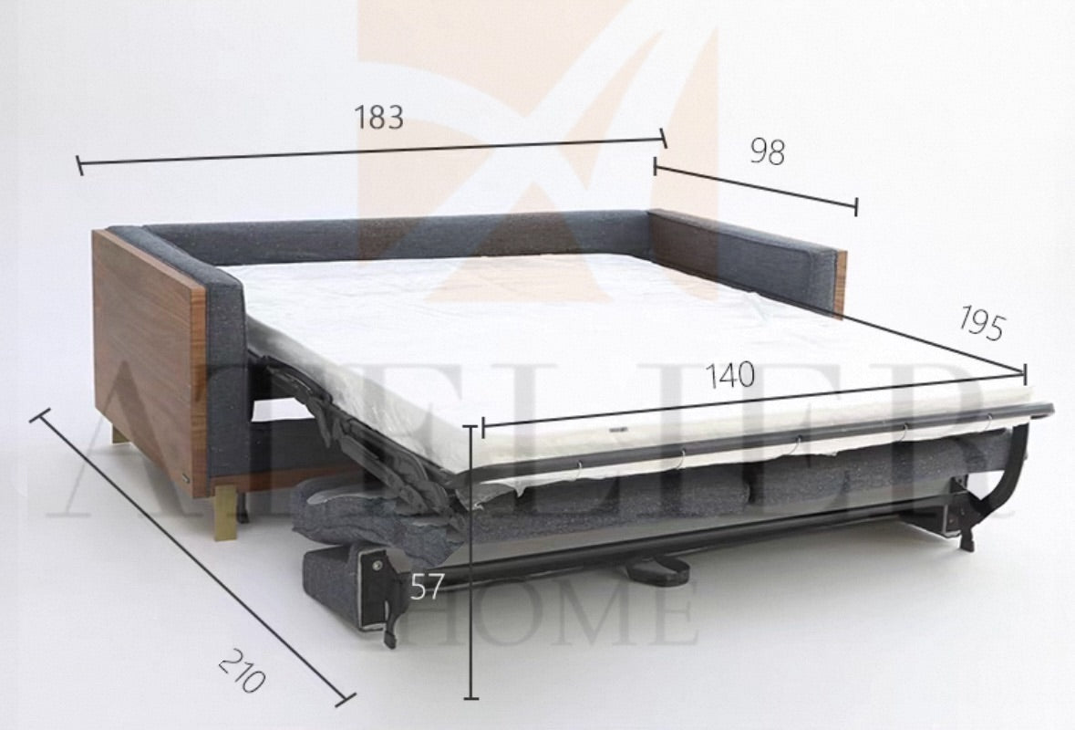 Tildon Foldable Sofa Bed with Mattress
