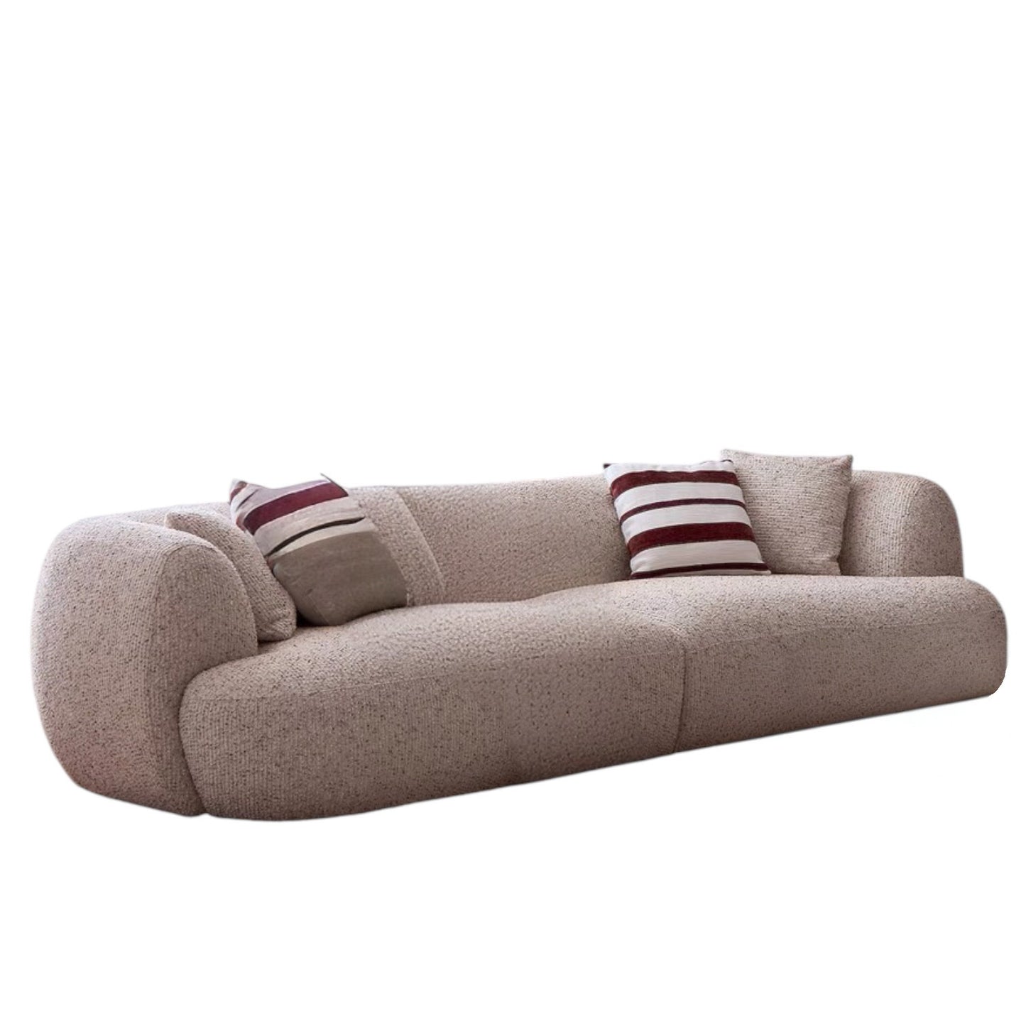 Tusca Performance Boucle Sectional Curve Sofa