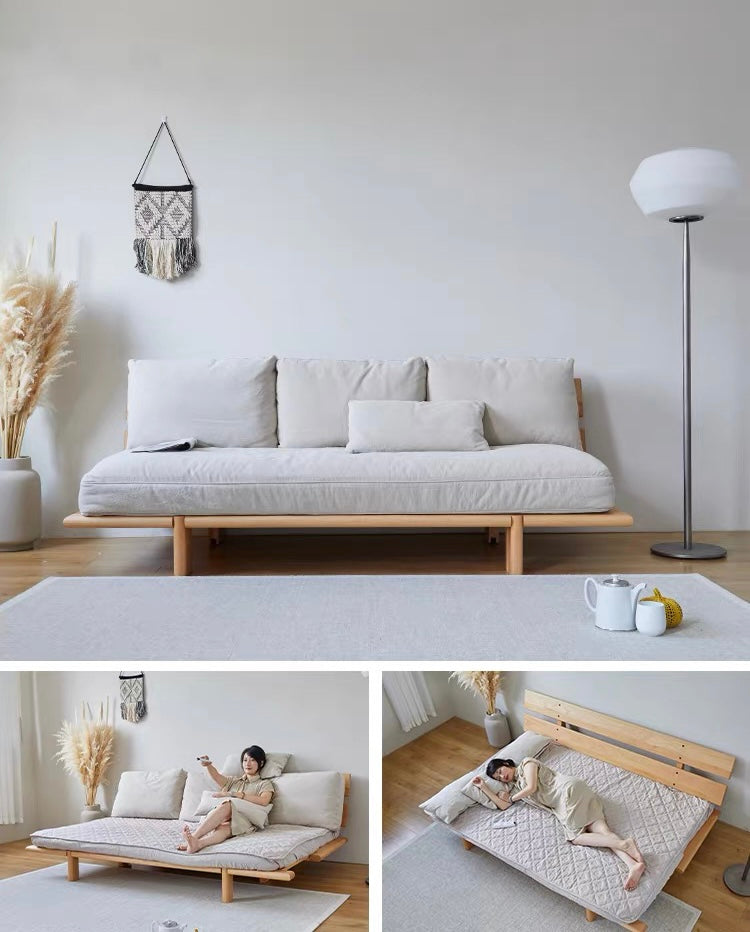 Aiselle Foldable Sofa Bed with Mattress