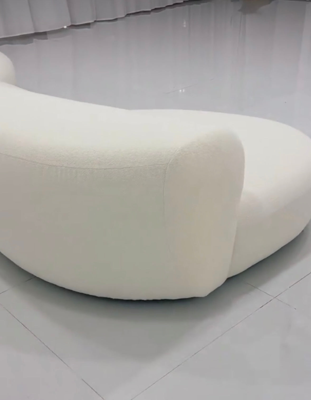 Casper Performance Boucle Sectional Curve Sofa