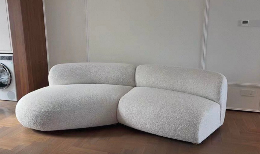 Casper Performance Boucle Sectional Curve Sofa