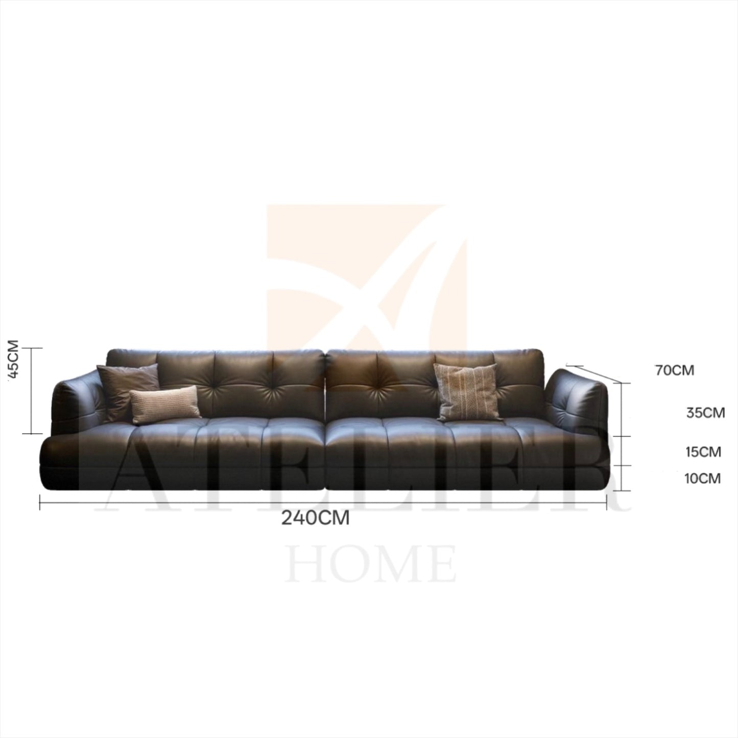 Elon Scratch Resistant Customise Bay Window Sofa
