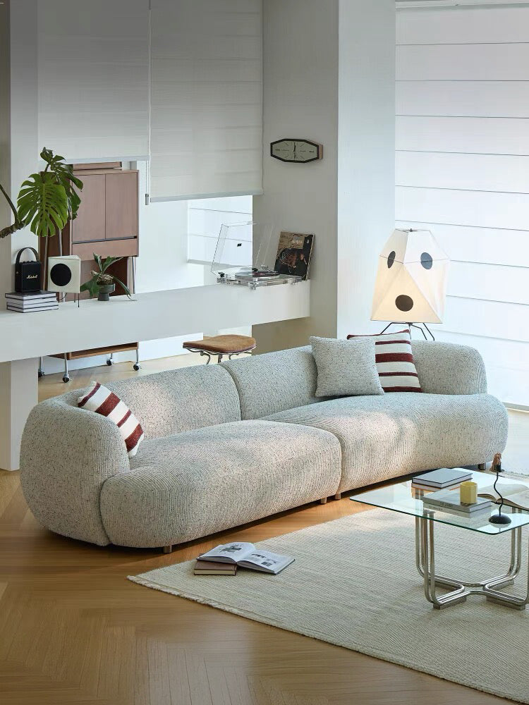 Tusca Performance Boucle Sectional Curve Sofa