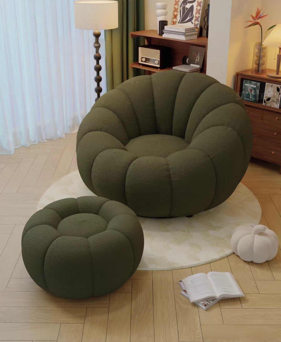 Jeron Performance Boucle Curve Sofa