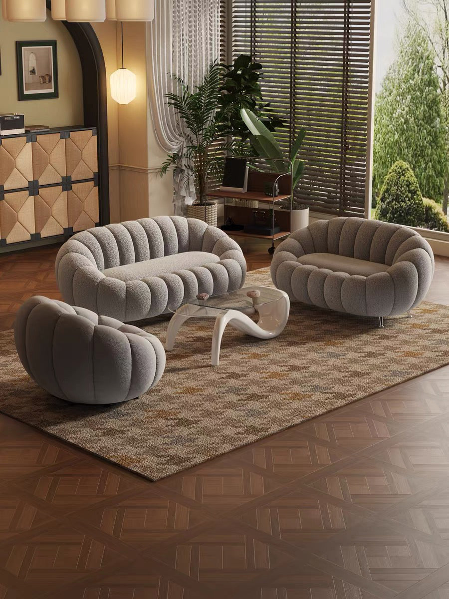 Jeron Performance Boucle Curve Sofa