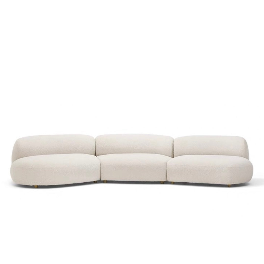 Casper Performance Boucle Sectional Curve Sofa
