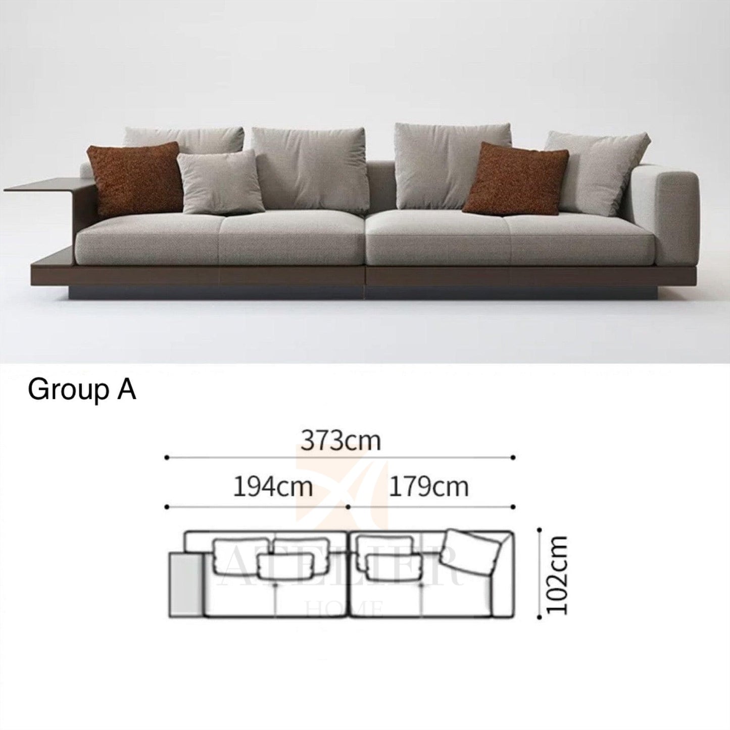 Borisa Sectional Designer Sofa