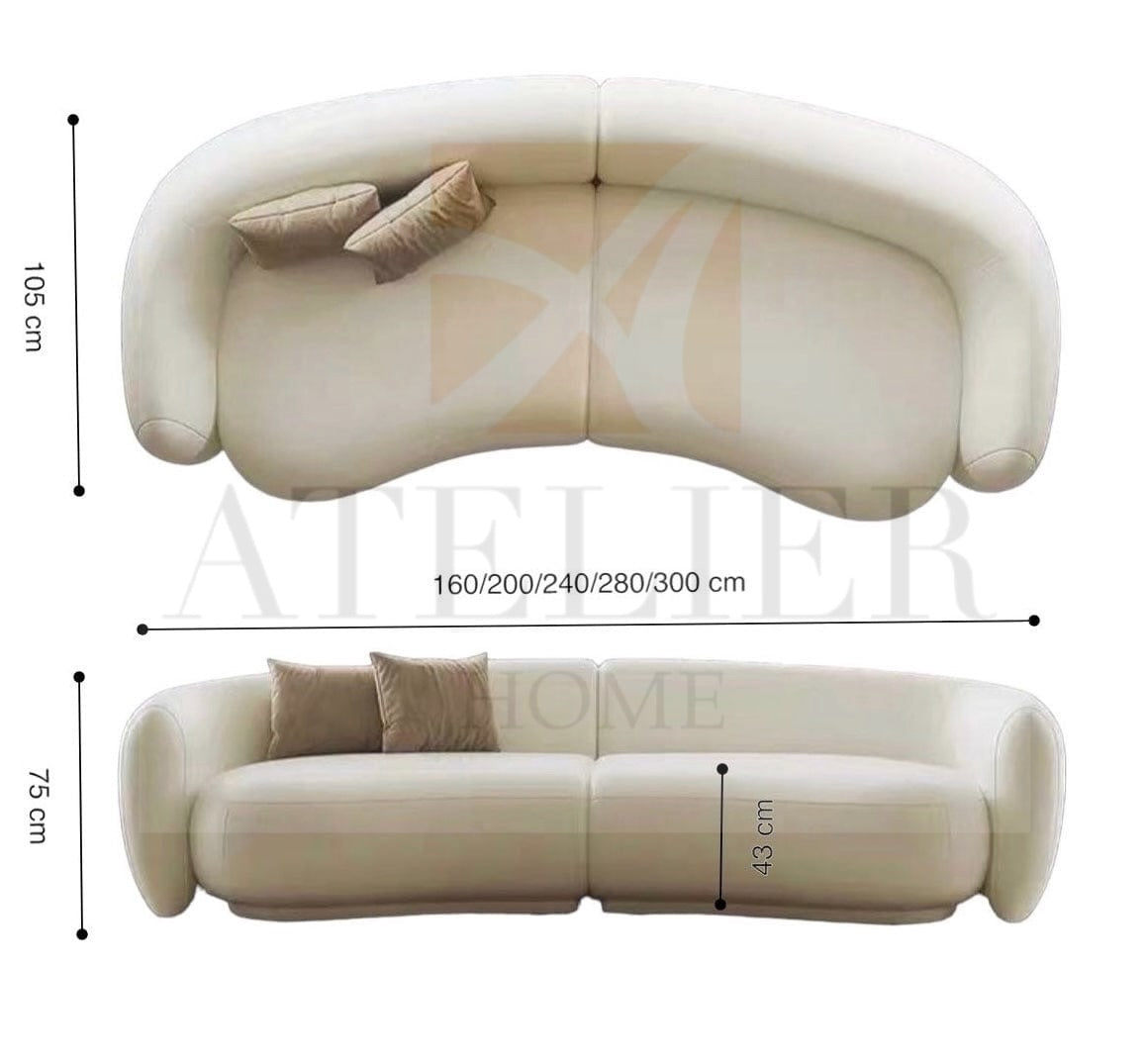 Jino Sectional Curve Sofa