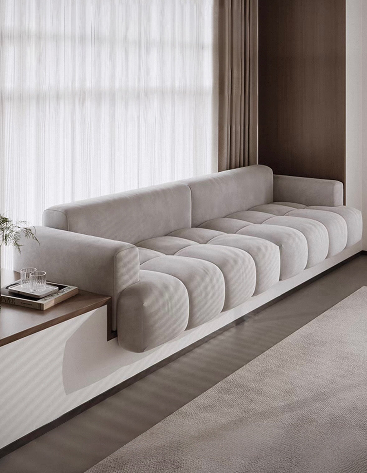 Allethia Customise Scratch Resistant Bay Window Sofa