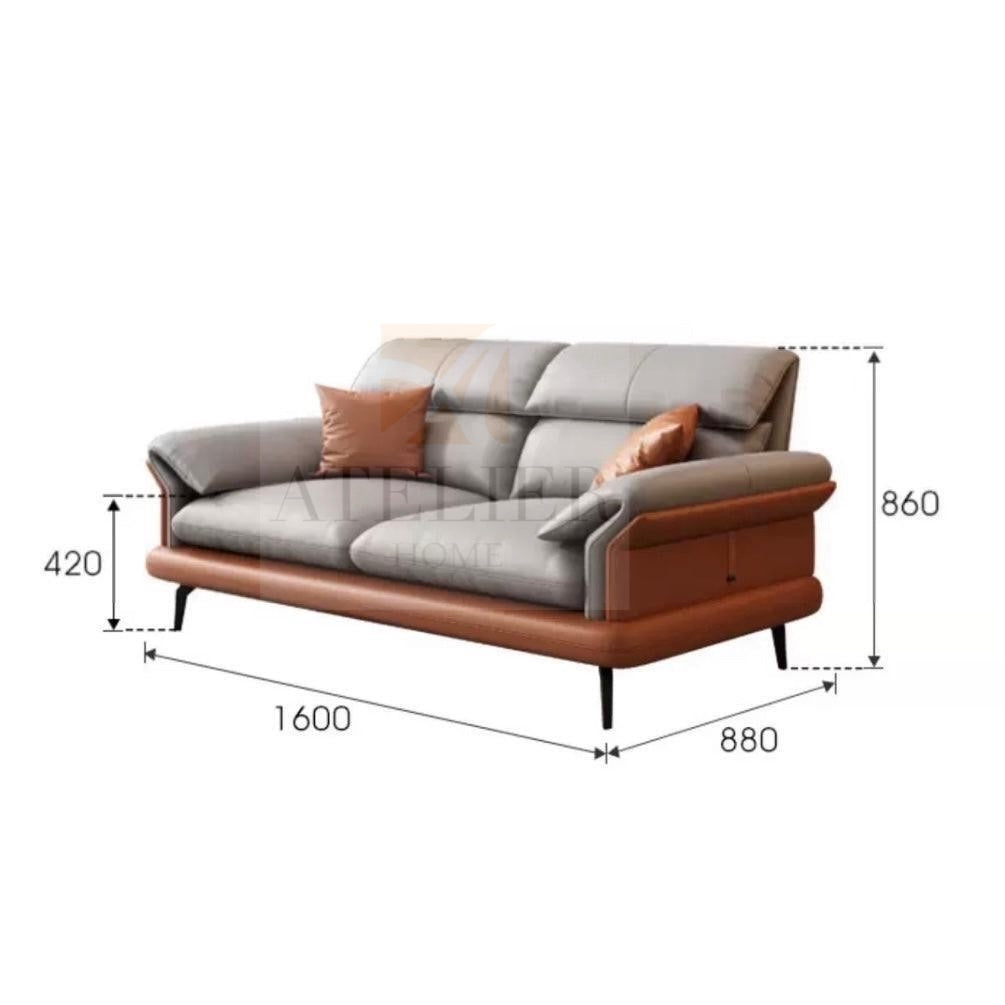 Adena Leather Sofa