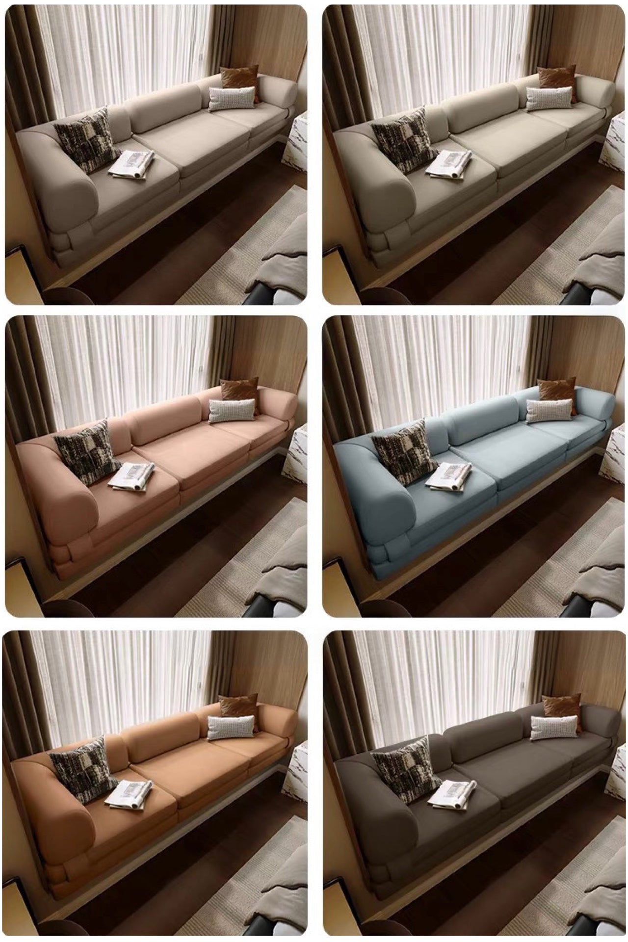 Moblen Scratch Resistant Customise Bay Window Sofa