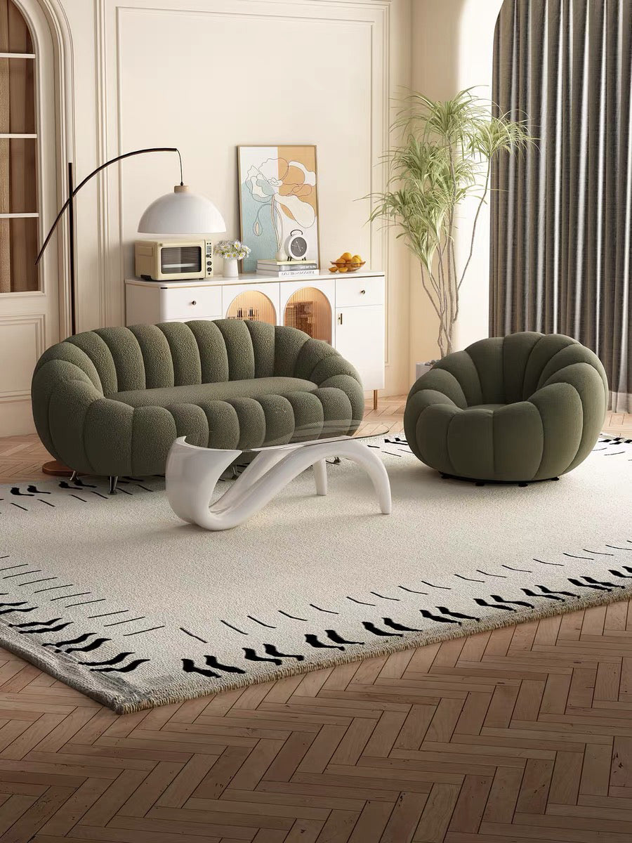 Jeron Performance Boucle Curve Sofa