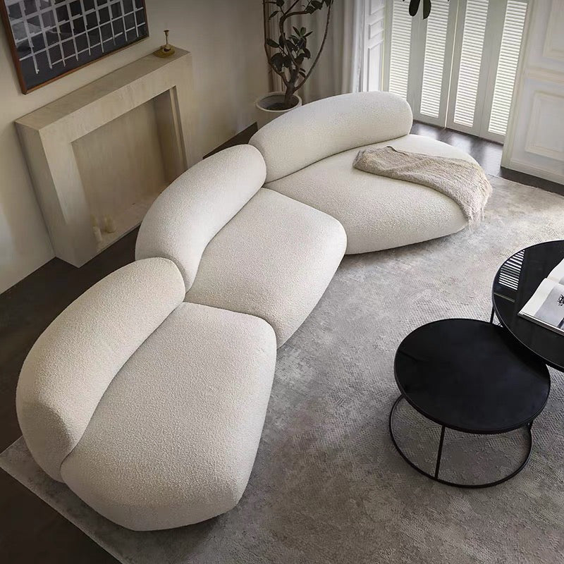 Casper Performance Boucle Sectional Curve Sofa