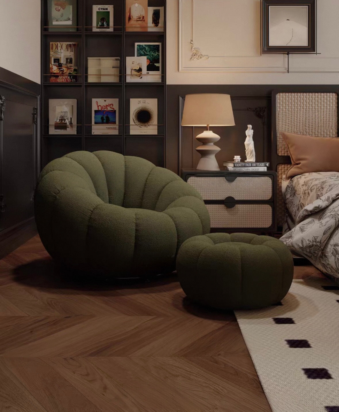 Jeron Performance Boucle Curve Sofa