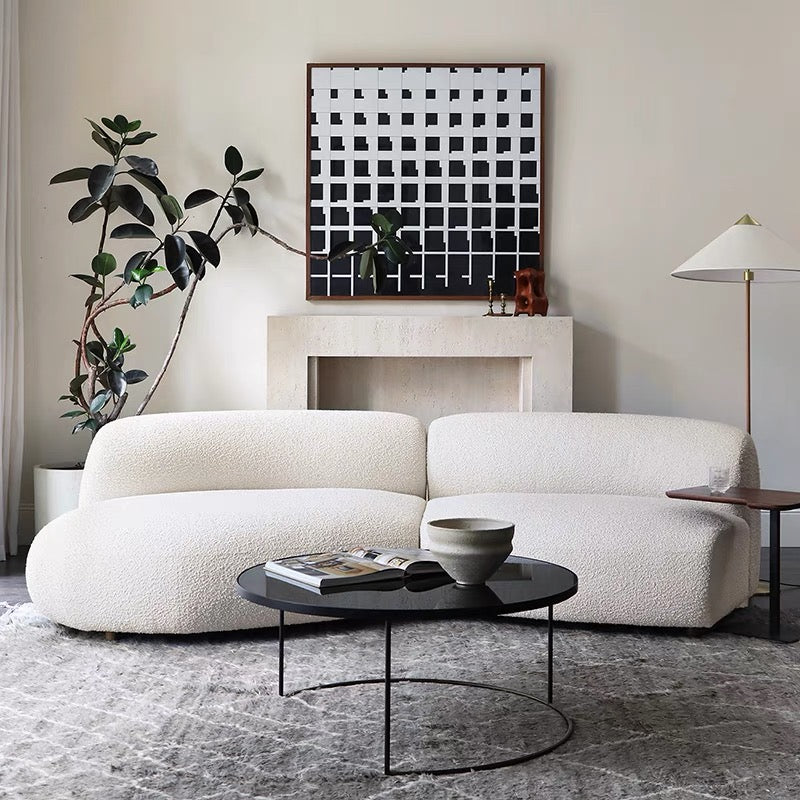 Casper Performance Boucle Sectional Curve Sofa