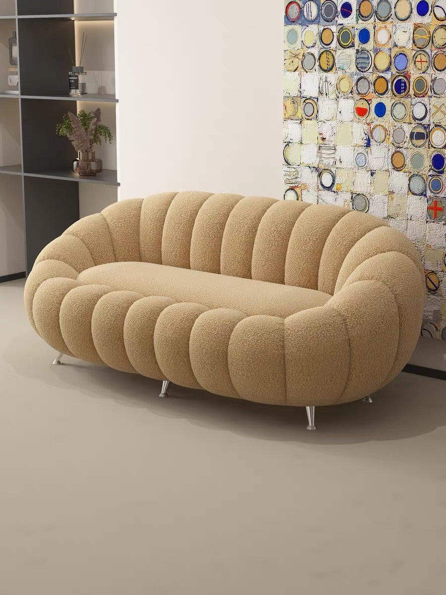 Jeron Performance Boucle Curve Sofa