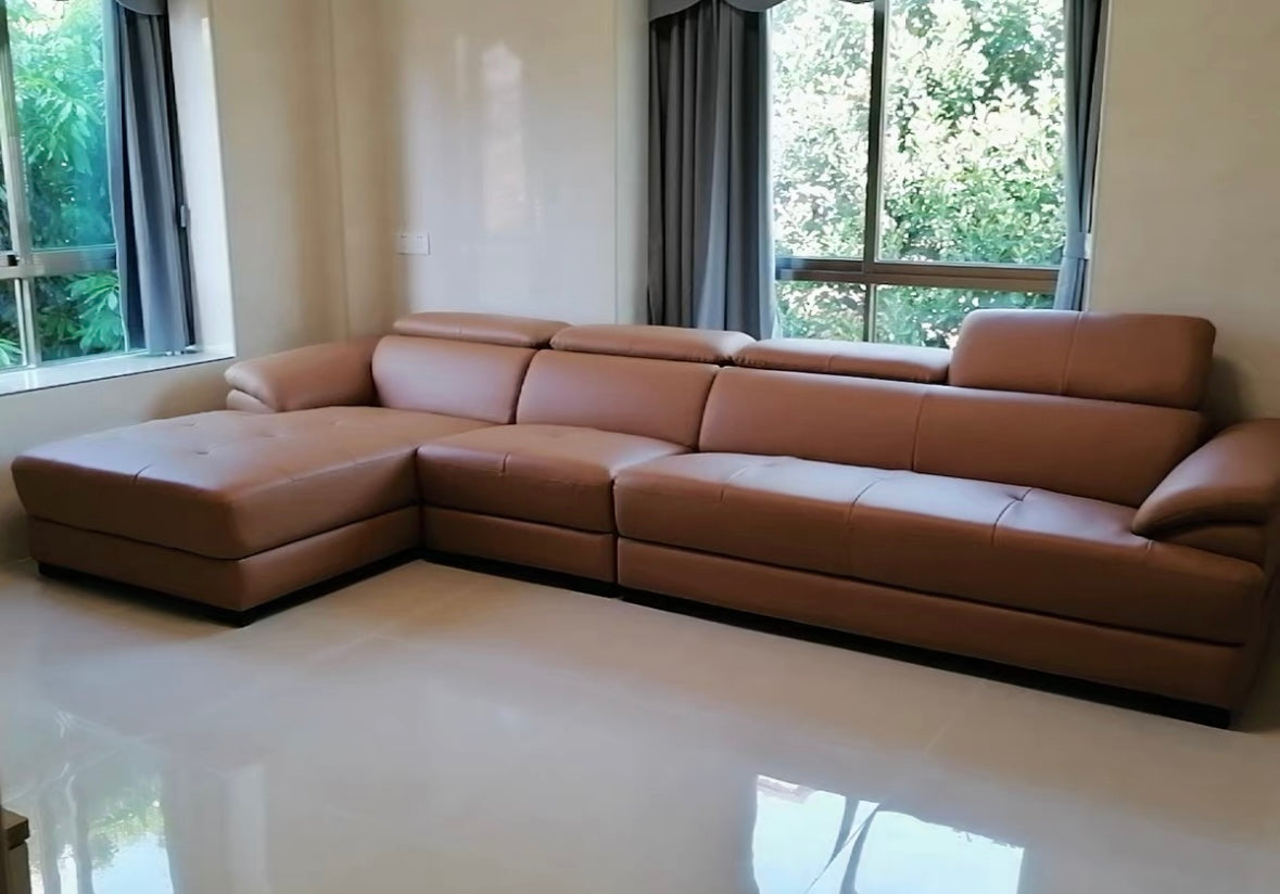 Ricardo Sectional Genuine Leather Sofa