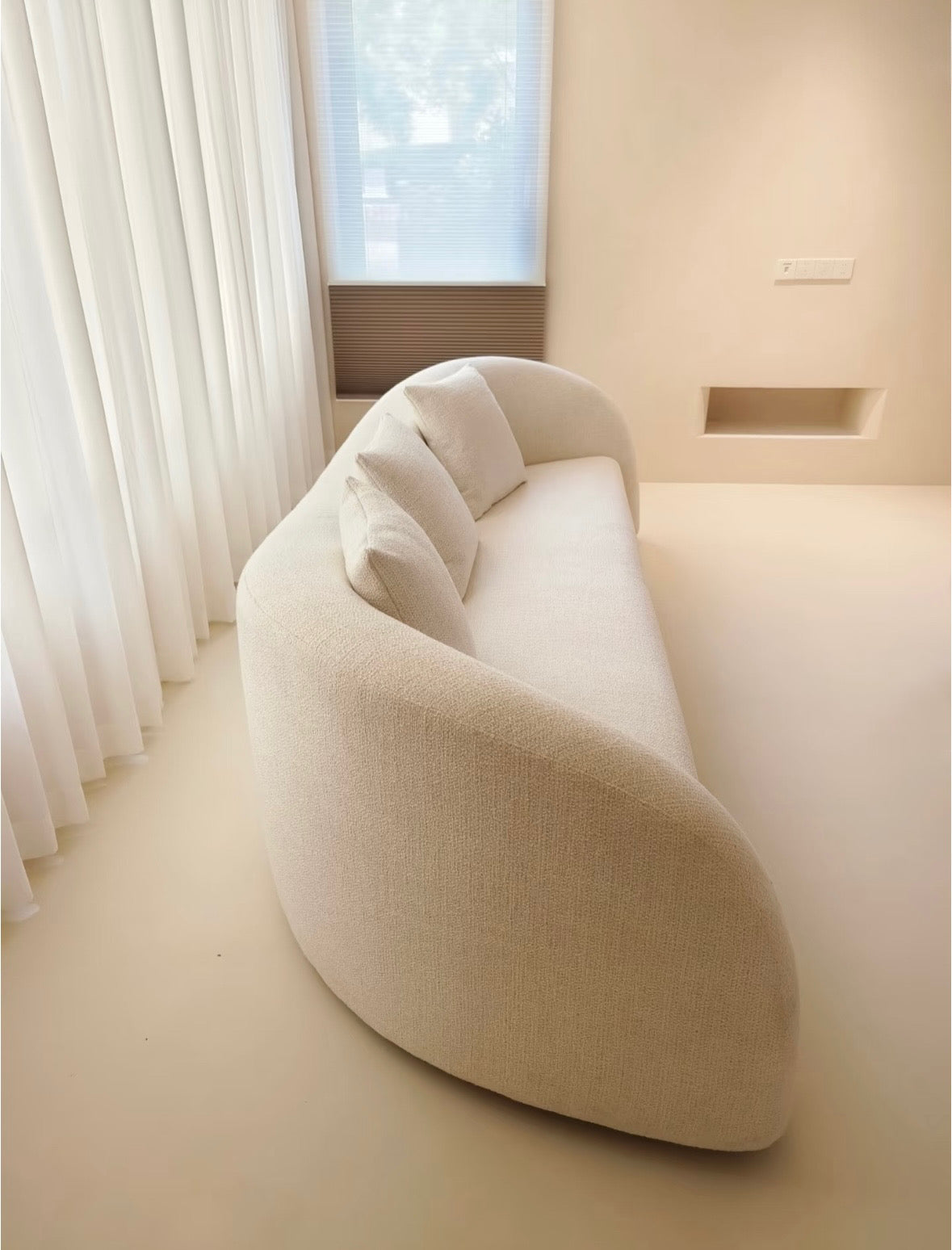 Anthea Performance Boucle Curve Sofa