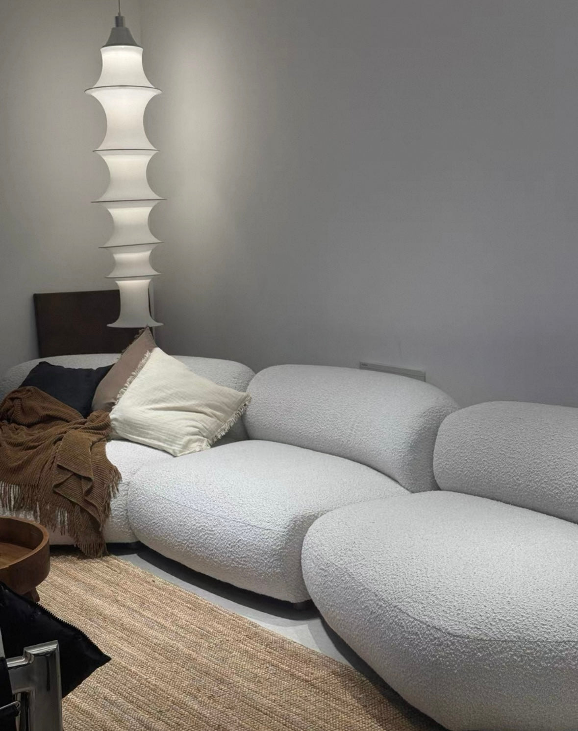 Casper Performance Boucle Sectional Curve Sofa