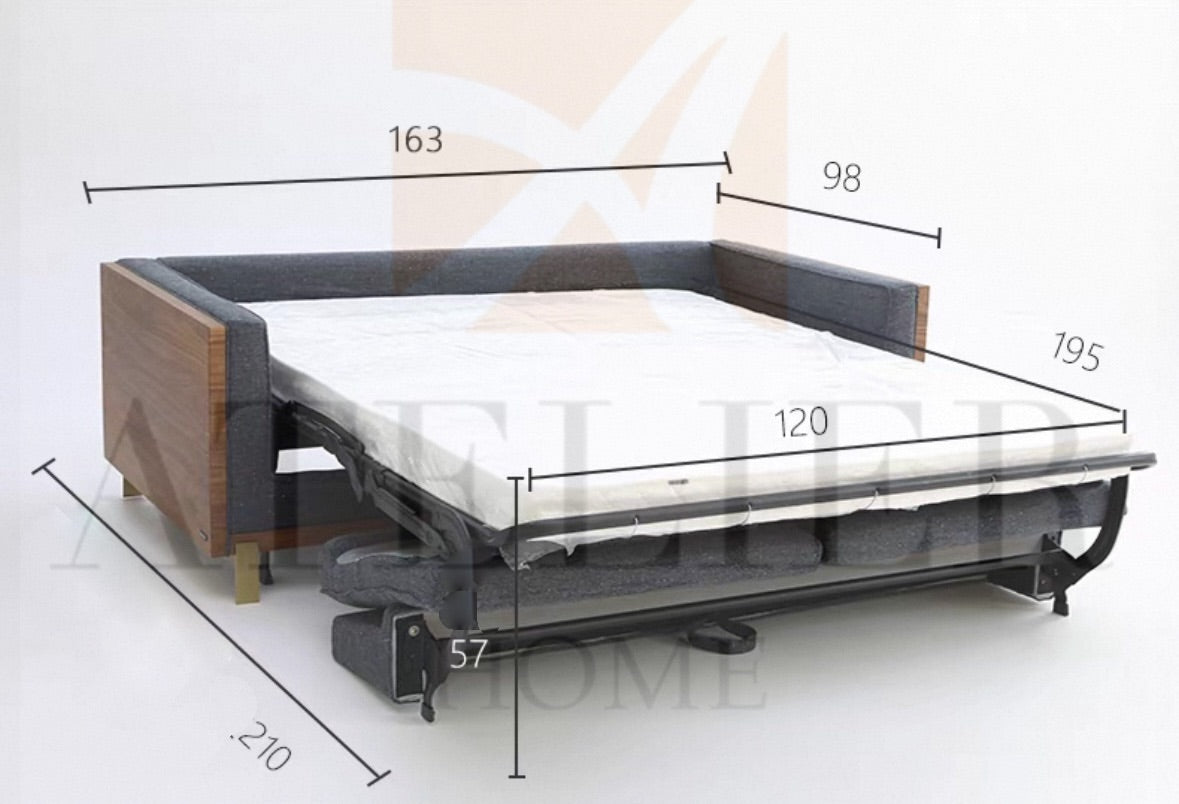 Tildon Foldable Sofa Bed with Mattress
